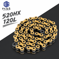 Chaîne de moto 520HX O Ring 120L 34KN résistance à la traction pour KTM Duke 390 Kawasaki Ninja 400 Honda CB500X Street Bike