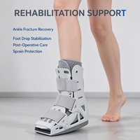 Botte de marche gonflable en gros, botte de marche à coque rigide pour la cheville avec sangles réglables pour la thérapie de réadaptation