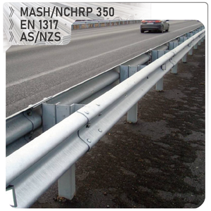 Barrera de Seguridad Vial de Primera Clase con Perfil en W, Acero Corrugado Anticolisión, Doble Onda M68, Resistente a Impactos, con Recubrimiento en Polvo - Product Image 1