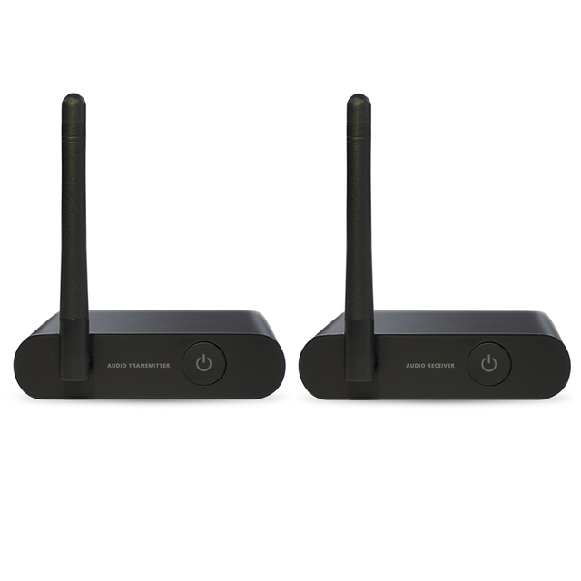 Low Latency Wireless Audio Receiver Rca Outputs Black 2.4g Transmitter Receiver