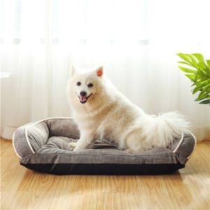 Umwelt freundliches Hundes ofa Haustier bett OEM Haustier betten Zubehör Kau sicher Extra große beruhigende braune Katze Hund Haustier Bett matte - Product Image 2