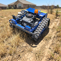 Tondeuse robot RC à chenilles télécommandée pour pentes, à essence, pour usage agricole