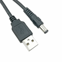 Gleichstrom kabel USB 2.0a Stecker auf 5,5*2,1mm Stecker Zylinder buchse Adapter anschluss Ladekabel
