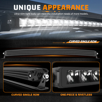 Barre lumineuse LED 24V ambre à profil bas homologuée E pour véhicules tout-terrain, neuve, pour barre de toit et pare-chocs avant