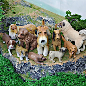 Perro mascota modelo Animal simulado niños educativo <span class=keywords><strong>Shar</strong></span> Pei Collie Pastor figurita de juguete - Product Image 3