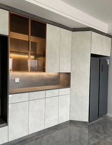 أثاث خزانة خزانة ملابس بباب مكتب رف من الألومنيوم - Product Image 4