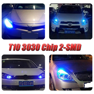 AMS T10 <span class=keywords><strong>Socket</strong></span> W5W 194 168 3030 Chip 2 SMD Luces de estacionamiento de automóviles Blanco Auto Led Interior Lámpara de techo Bombilla trasera Accesorios de luz de coche - Product Image 6