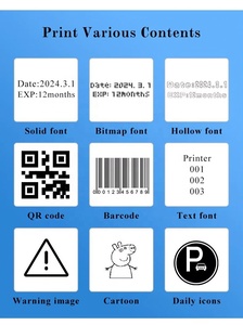 Mini impresora de inyección de tinta portátil, máquina de codificación de lotes de mano para botellas de plástico, diseño de impresión de latas, inyección de tinta usada en el hogar - Product Image 3