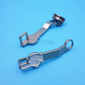 Glissières de fermeture éclair en alliage de zinc nickel mat sans verrouillage pour sacs, vêtements, textiles de maison – Pièces durables personnalisables - Product Image 1