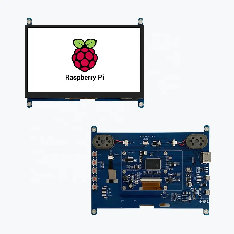 Wholesale Raspberry Pi4 7Inch Tft Lcd Capacitive Touch Panel Display Monitor With Metal Sheel