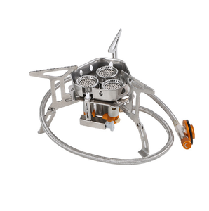 RUNSON Mini réchaud à <span class=keywords><strong>gaz</strong></span> pliable ultraléger pour le camping réchaud portable pour randonnée pique-nique cuisson BBQ Trekking - Product Image 2