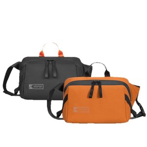 Kingsons Men's Crossbody Bag Large Capacity Zipper Closure Solid Color Everyday Outdoor Use - Product Image 5