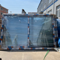 Kunden spezifische wasserdichte horizontale Schiebe gehärtetes Glas Küchen balkon Aluminium Schiebetür und Fenster