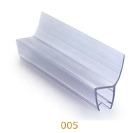 Ducha caliente Puerta de vidrio Impermeable Plástico transparente PVC/PC Tira de sellado de puerta de vidrio