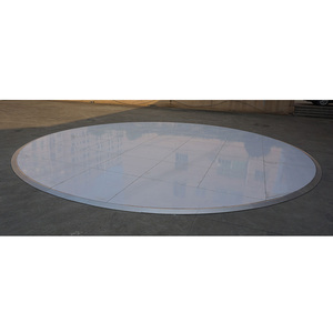 Quick install modular event dance floor portable glossy white dance floor - Product Image 1