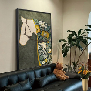 Phong Cách Hiện Đại In Động Vật Ngựa Trang Trí Vải Dầu Tường Treo Tranh In Kỹ Thuật Số Khung Tùy Chỉnh Thiết Kế Cho - Product Image 2