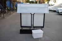 Comptoir de bar pliable simple avec roulettes pour extérieur – Station de bar à cocktails pliable en promotion
