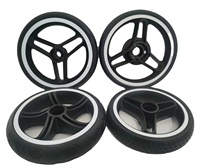 Roue en mousse Eva pour poussette de bébé, 6 pouces, 7 pouces, 8 pouces, 10 pouces, moyeu en plastique