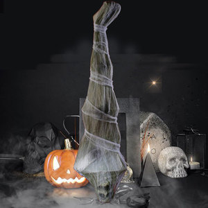 Accesorios de decoración de terror de Halloween 1,8 metros boca abajo momia casa embrujada habitación secreta <span class=keywords><strong>escape</strong></span> sonido luz colgante fantasma - Product Image 1