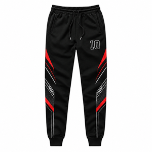 Pantalon de survêtement contrasté pour homme, taille élastique, poches latérales, vêtements de sport, pantalon de survêtement pour homme en vente, prix de gros - Product Image 1