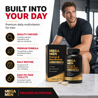 Comprimés multivitaminés pour hommes Pure Balanced pour une utilisation quotidienne comme complément alimentaire pour hommes adultes