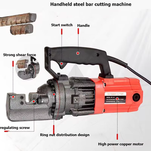 Dobladora de barras de refuerzo hidráulica eléctrica portátil, dobladora y cortadora de barras de refuerzo eléctrica, de 2, 2, - Product Image 5