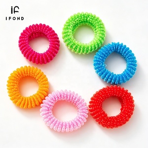 IFOND Lot de 72 élastiques à <span class=keywords><strong>cheveux</strong></span> en filaments brillants, haute élasticité, sans couture, 12 paquets de cartes, accessoires capillaires, vente en gros, directement de l'usine - Product Image 3