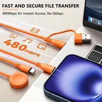 Nouveau câble en cuivre étamé 2-en-3 avec isolation en silicone souple 2026, 100Wx2, USB Type C, charge rapide, faible température, certifié CE ROHS FCC pour écouteurs