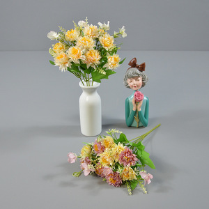 Bouquet de chrysanthèmes griffes de dragon coréens Dongchen Crafts, 31 cm, fleurs artificielles en soie pour décoration de salon et de mariage - Product Image 3