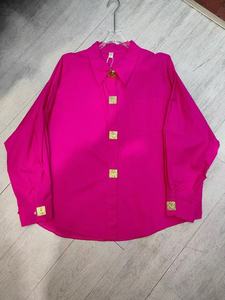 Camicie e Bluse di Lusso da <span class=keywords><strong>Donna</strong></span> in Cotone dal Design <span class=keywords><strong>Oversize</strong></span> a Manica Lunga - Product Image 6