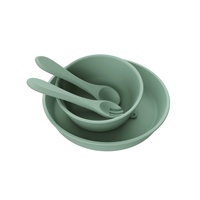 Ensemble de bols en silicone pour enfants avec ventouse puissante, design minimaliste, vaisselle pour repas d'enfants