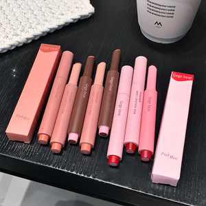 Oem ODM bán buôn dưỡng ẩm Lip <span class=keywords><strong>Crayon</strong></span> Matte kết thúc mềm Matte Màu Rendering gege gấu Lip Gloss Stick - Product Image 3