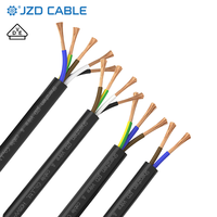JZD VDE H03VV-F H05VV-F 3G1.5 mm² 3 x 1.5 mm² 5G2.5mm² 4 5 Adern 0.75 1 1.5 2.5 PVC-Kabel Rundkabel H07VV-F Kabel Draht