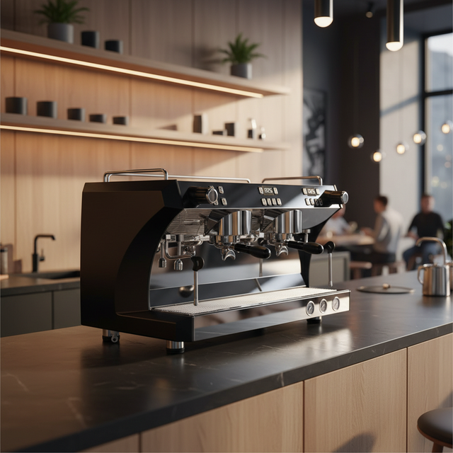 Commercial Dual-use Coffee Machine Double-head Italian Professional Multi-boiler Coffee Milk Tea Shop Large Steam Coffee Machine