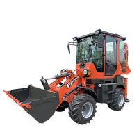 Chargeur frontal compact TOPONE TBL15-10 1 tonne, mini-tracteur hydraulique 4x4 avec moteur EPA, directement de l'usine