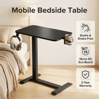 Table de chevet AOR en panneau de protection environnementale E0 avec roulettes dissimulées, pour chambre et salon, vente en gros directe usine
