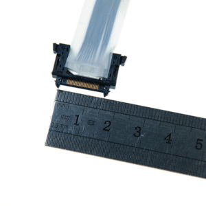 Hoogwaardige LVDS-kabel JAE FI-RE21/41/51 0,5 mm pitch witte tape versterkte flexibele displaykabel voor industriële LCD-modules - Product Image 3
