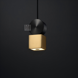 Lampe suspendue en laiton minimaliste pour intérieur, luminaire décoratif pour chambre à coucher, bureau et <span class=keywords><strong>café</strong></span> - Product Image 2