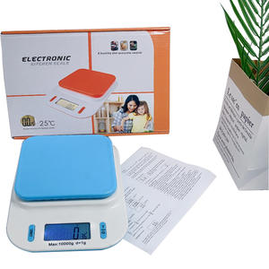 ABS 플라스틱 주방 저울 LCD 백라이트 디스플레이 1g 정확도 5kg-10kg 디지털 저울 다기능 전자 저울 - Product Image 6