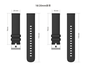 Correa de Silicona Deportiva Universal de 22mm 20mm con Diseño a Cuadros para Reloj <span class=keywords><strong>Garmin</strong></span> <span class=keywords><strong>Vivoactive</strong></span> 6 5 4s 3/Galaxy Watch Active2 - Product Image 4