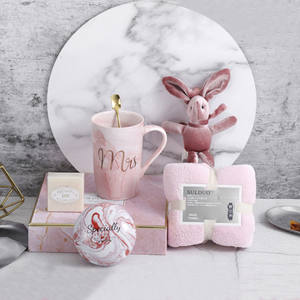 Ducha promocional, tazas <span class=keywords><strong>de</strong></span> vidrio más nuevas, cuchara <span class=keywords><strong>de</strong></span> juguete, Toalla <span class=keywords><strong>de</strong></span> baño suave, juguete <span class=keywords><strong>de</strong></span> conejo, 5 piezas, juego <span class=keywords><strong>de</strong></span> regalo <span class=keywords><strong>de</strong></span> boda para niñas y mujeres - Product Image 3