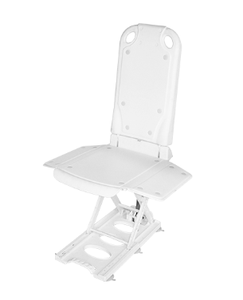 Sedia da bagno LA-M3 blu/bianca regolabile in altezza elettrica per anziani e disabili - Product Image 5