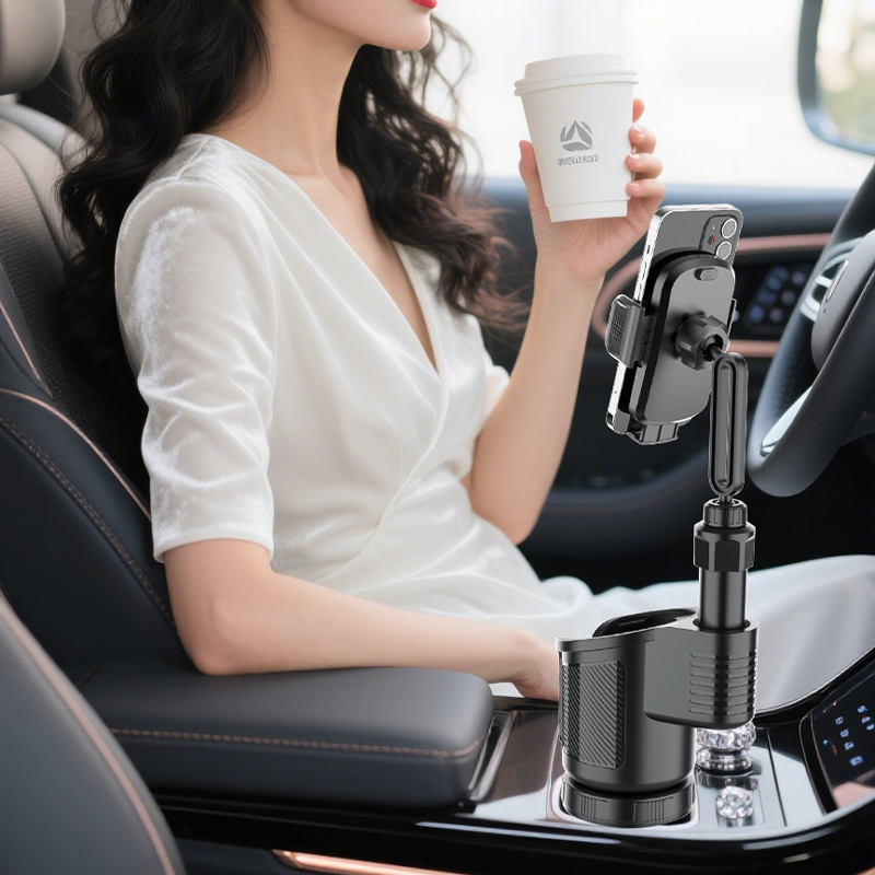 HX (Start Sky) 2301a-156cp-1 Universal Car Cup Holder Phone Mount | Multi-functional ABS Car Mount f