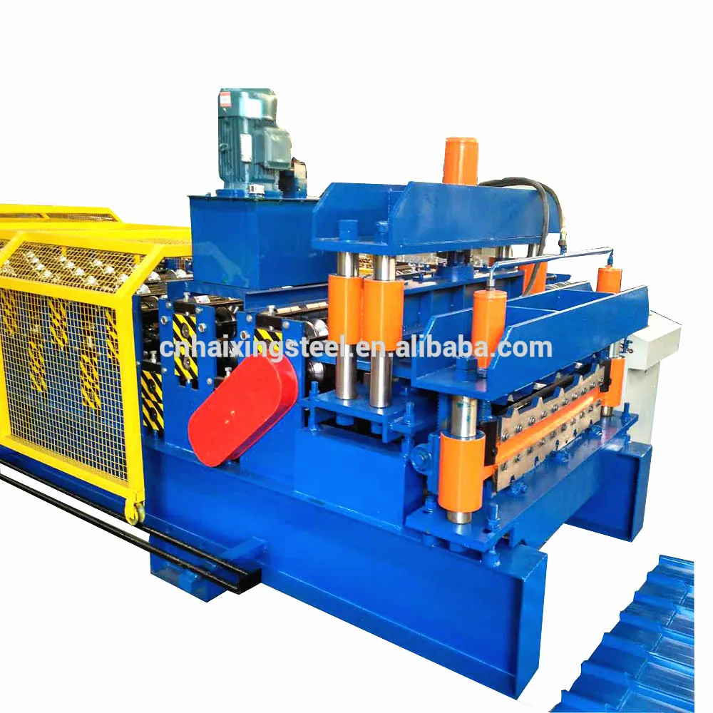 ใช้โลหะ Roof Panel Roll Forming Machine/อาคารวัสดุเครื่องจักร/แบบพกพา Roll Forming Machine