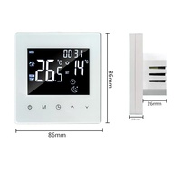 Thermostat intelligent WiFi programmable tactile pour chauffage électrique par le sol, chauffage hydronique et chaudière à gaz