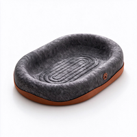 Lit grattoir pour chat en feutre haute densité, forme ovale, durable, mobilier de repos pour chats d'intérieur