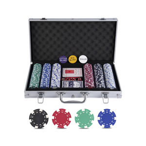 Juego <span class=keywords><strong>de</strong></span> <span class=keywords><strong>fichas</strong></span> <span class=keywords><strong>de</strong></span> póquer OEM 300 Texas Hold'em con estuche <span class=keywords><strong>de</strong></span> aluminio que incluye <span class=keywords><strong>fichas</strong></span> y distribuidor - Product Image 5