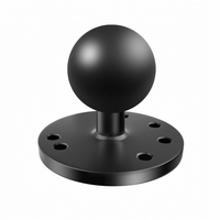 Accessoires de tige de base en aluminium pour l'industrie AMPS Adaptateur à bille de 1.5 ''Support pour tablette de voiture Support pour téléphone portable