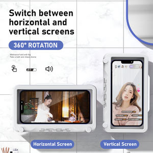 Caja Impermeable para Teléfono Móvil para Baño, sin Perforaciones, Soporte para Ver Televisión en la Ducha, para Cocina, Baño, Espejos - Product Image 4