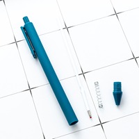 Nouveau stylo gel à pression couleur Morandi 0,5 mm, encre multicolore, papeterie étudiante, stylo promotionnel en plastique avec logo